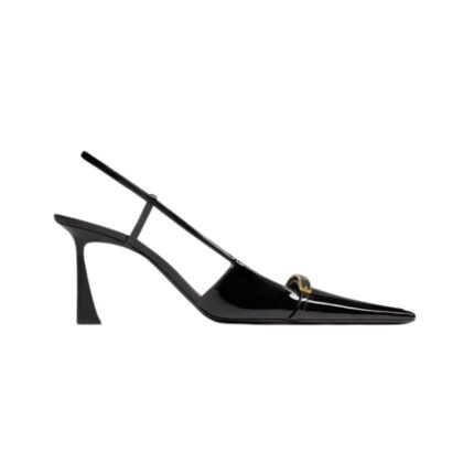 Slingback Black 7.5 cm