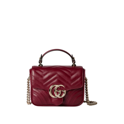 GG Marmont Mini-Tote-Tasche Rosso Ancora Red 17cm