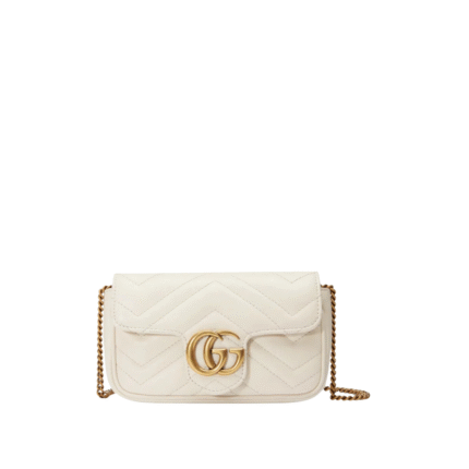 Super-Mini-Tasche mit goldfarbener Schmuckverzierung 16.5cm