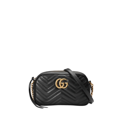 Die Schultertasche aus Blackem Matelassé-Leder 24cm