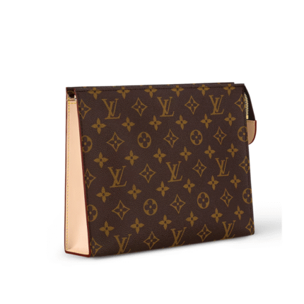 Poche Toilette Beschichtete Leinwand mit Monogramm 25 cm