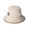Canvas Bucket Beige/Weinbrand