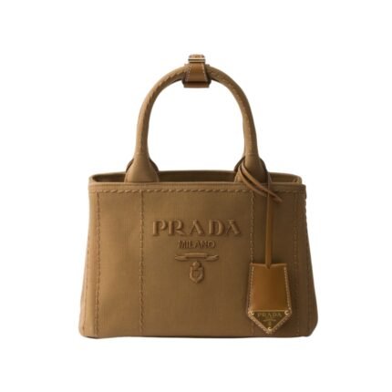 Striped Cotton Canvas Tabak 15 cm