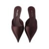 Satin Mules BurgundyerRed 5.5 cm - Image 3