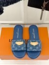 Lily Flat Mule Blue - Image 2