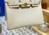 Birkin Togo 25 Whitee/Creme - Image 5