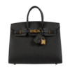 Birkin 25 Black/Gold Epsom
