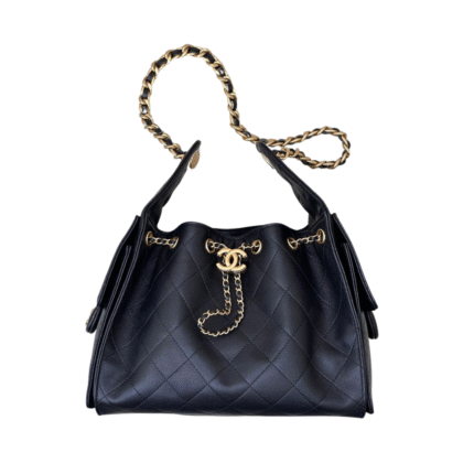 25 Hobo Black/Gold 30cm