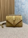College Quilted Suede Beige 24 cm - Image 2