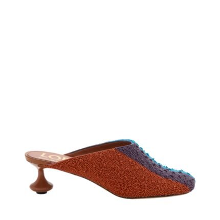 Embroidered Canvas Green/Brown 4.5 cm