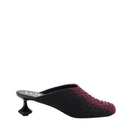 Embroidered Canvas Black 4.5 cm