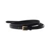 Leather Black  1 cm