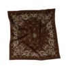 Printed wool Brown - Image 3