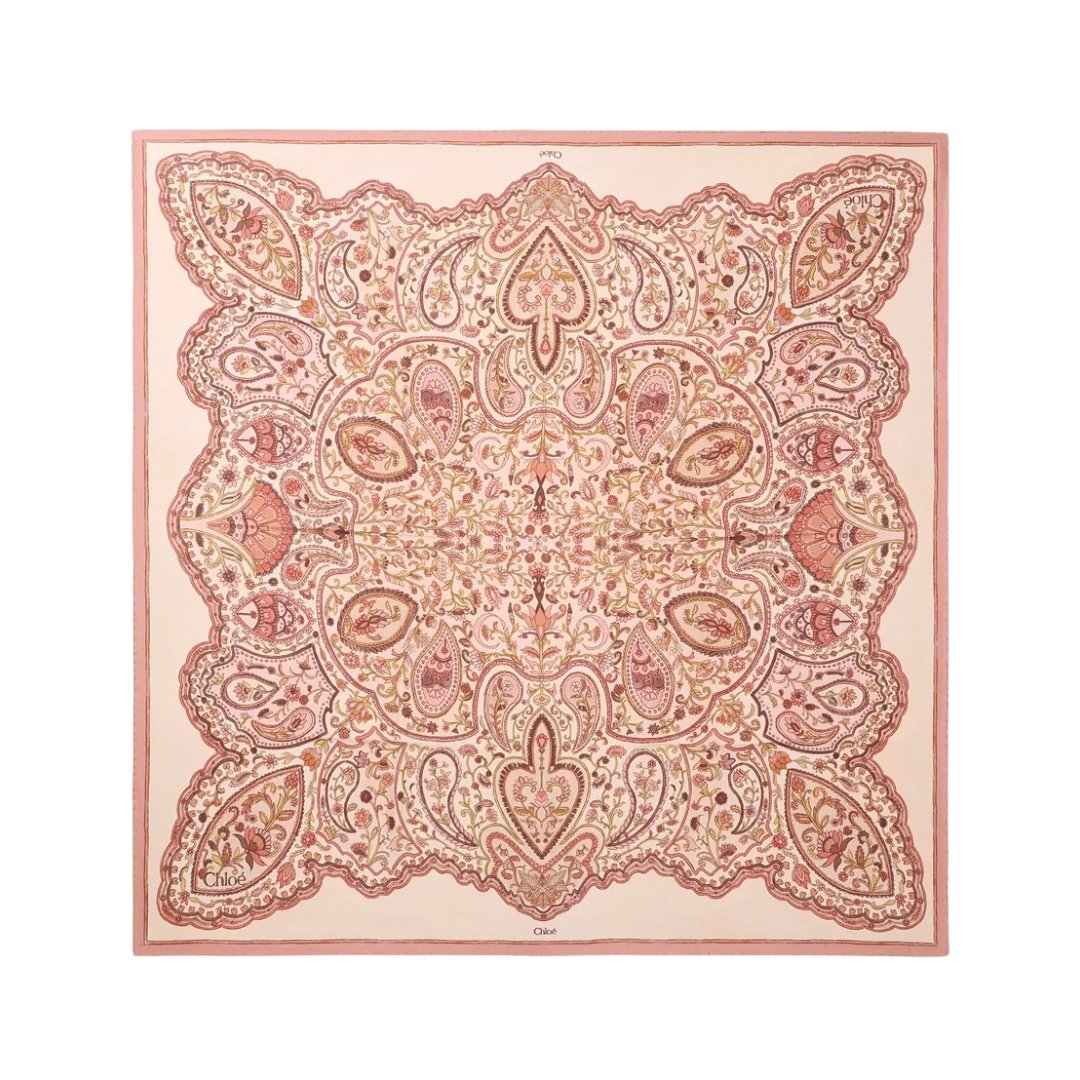1 Paisley Square Light Pink - Image 1