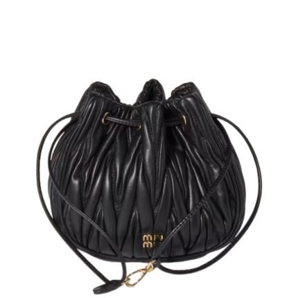 Quilted Nappa Black 14 cm