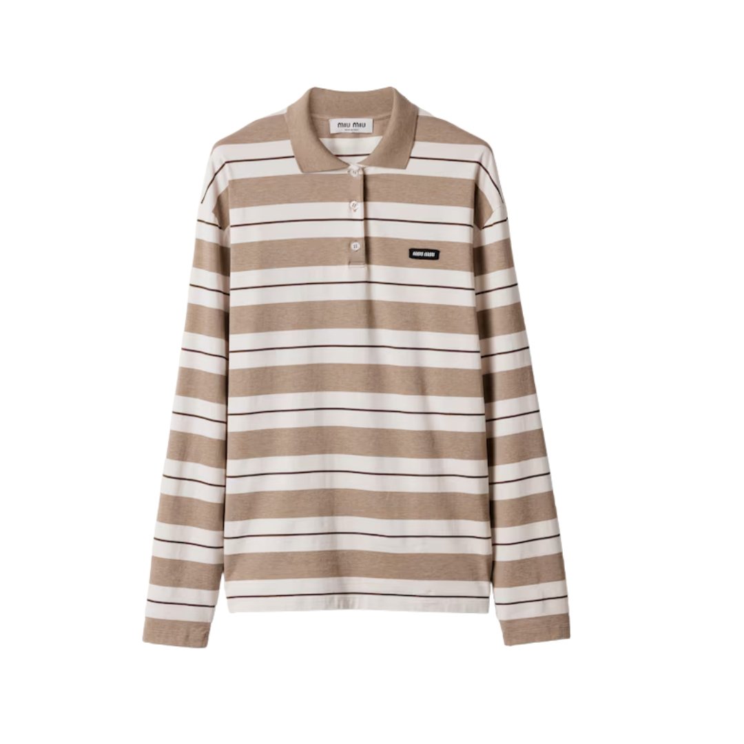 1 Cotton Jersey Beige/Brown - Image 1