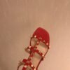 Rockstud Ledersandalen Red - Image 4