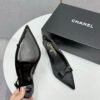 Slingbacks Seidensatin Black - Image 7