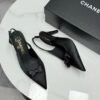Slingbacks Seidensatin Black - Image 5