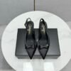 Slingbacks Seidensatin Black - Image 2