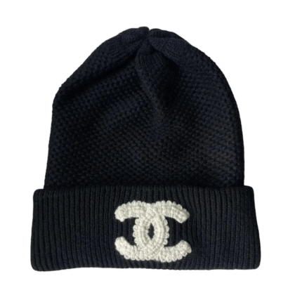 Cashmere beanie Black