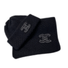 Schal und Hut Set Black