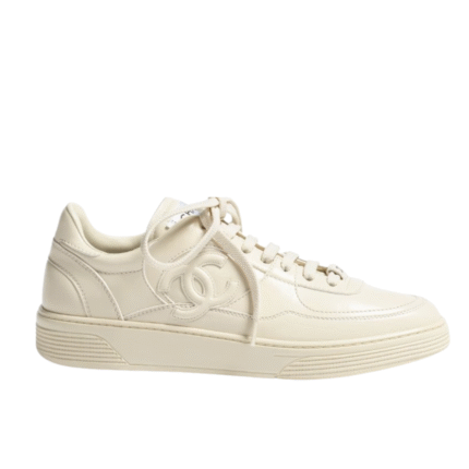 Sneaker Kalbsleder Lightbeige