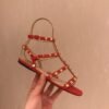 Rockstud Ledersandalen Red - Image 6