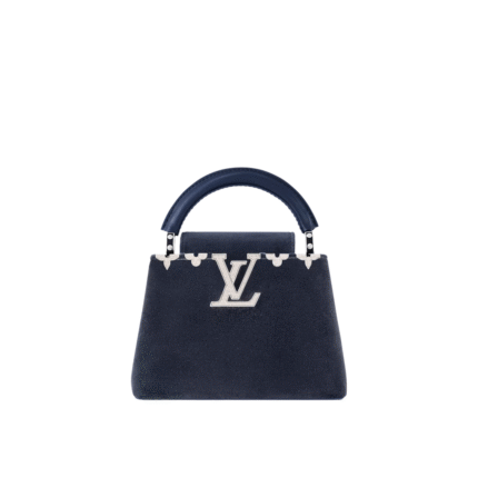 Bolsa Capucines Blue/Silver 21 cm