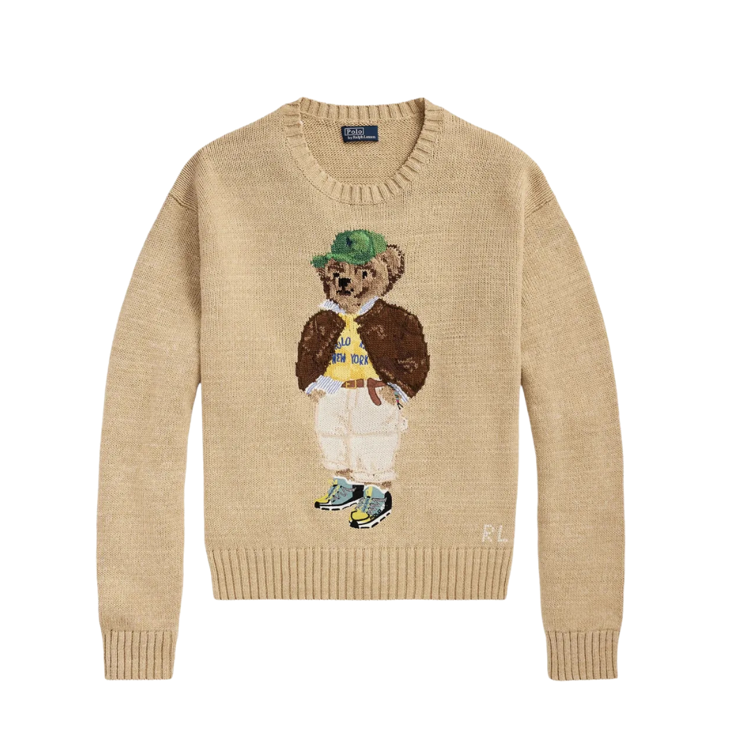 OTHER - New Products 1.0 (13) Bear Intarsia-Knit Brown - Image 1